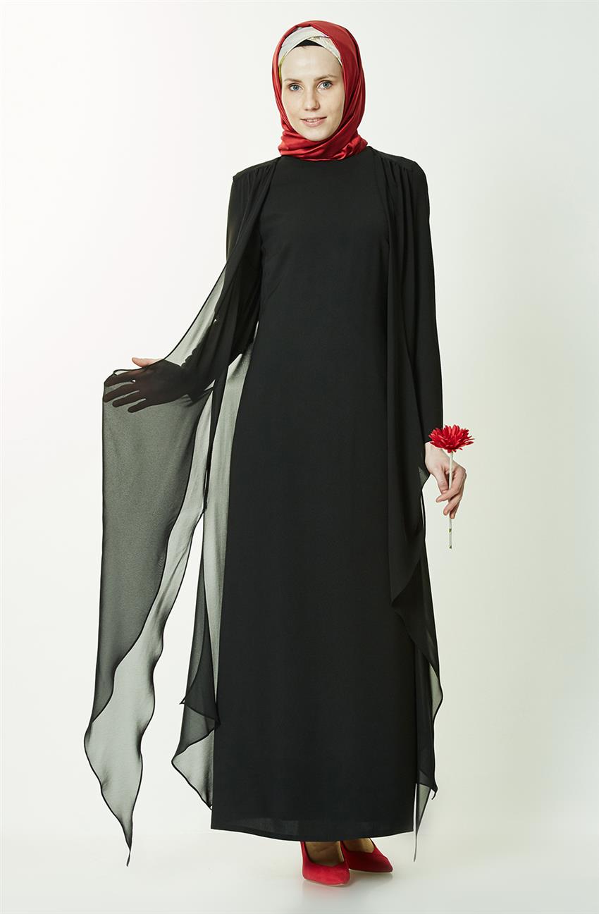 Siyah Elbise 6K9224-01