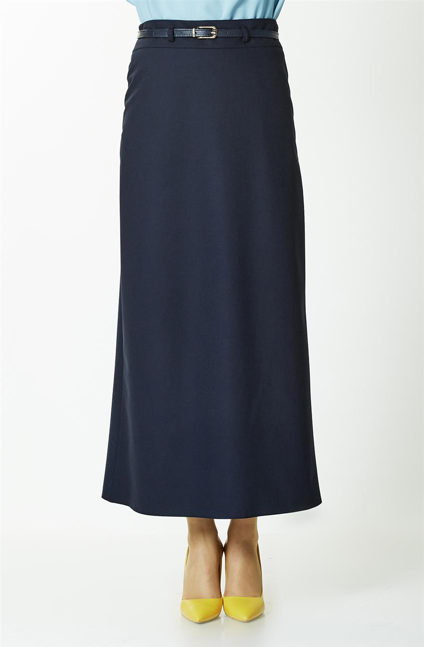 Skirt-Navy Blue MS520-17