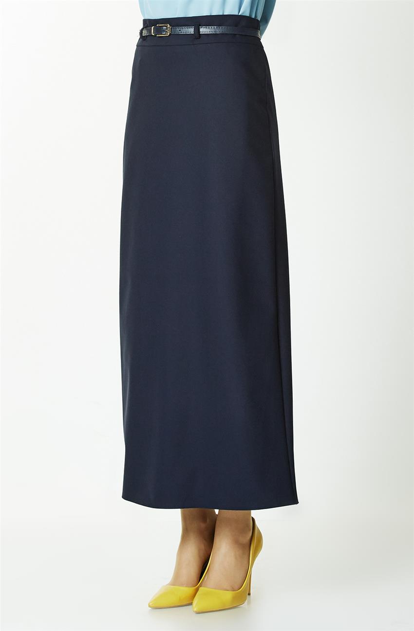 Skirt-Navy Blue MS520-17