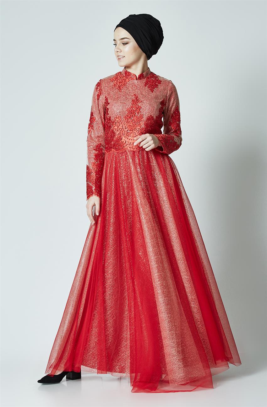 Evening Dress-Red PN2555-34