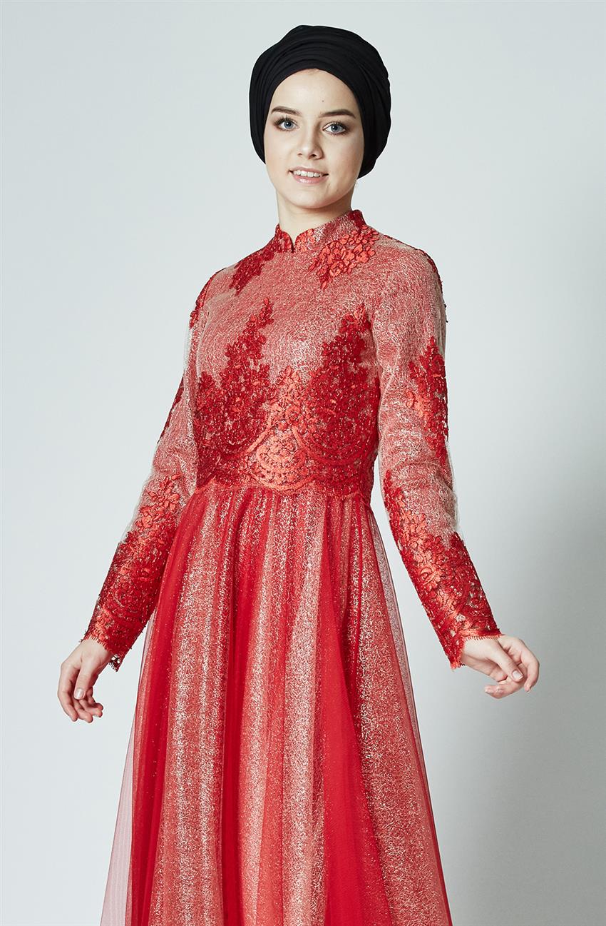 Evening Dress-Red PN2555-34