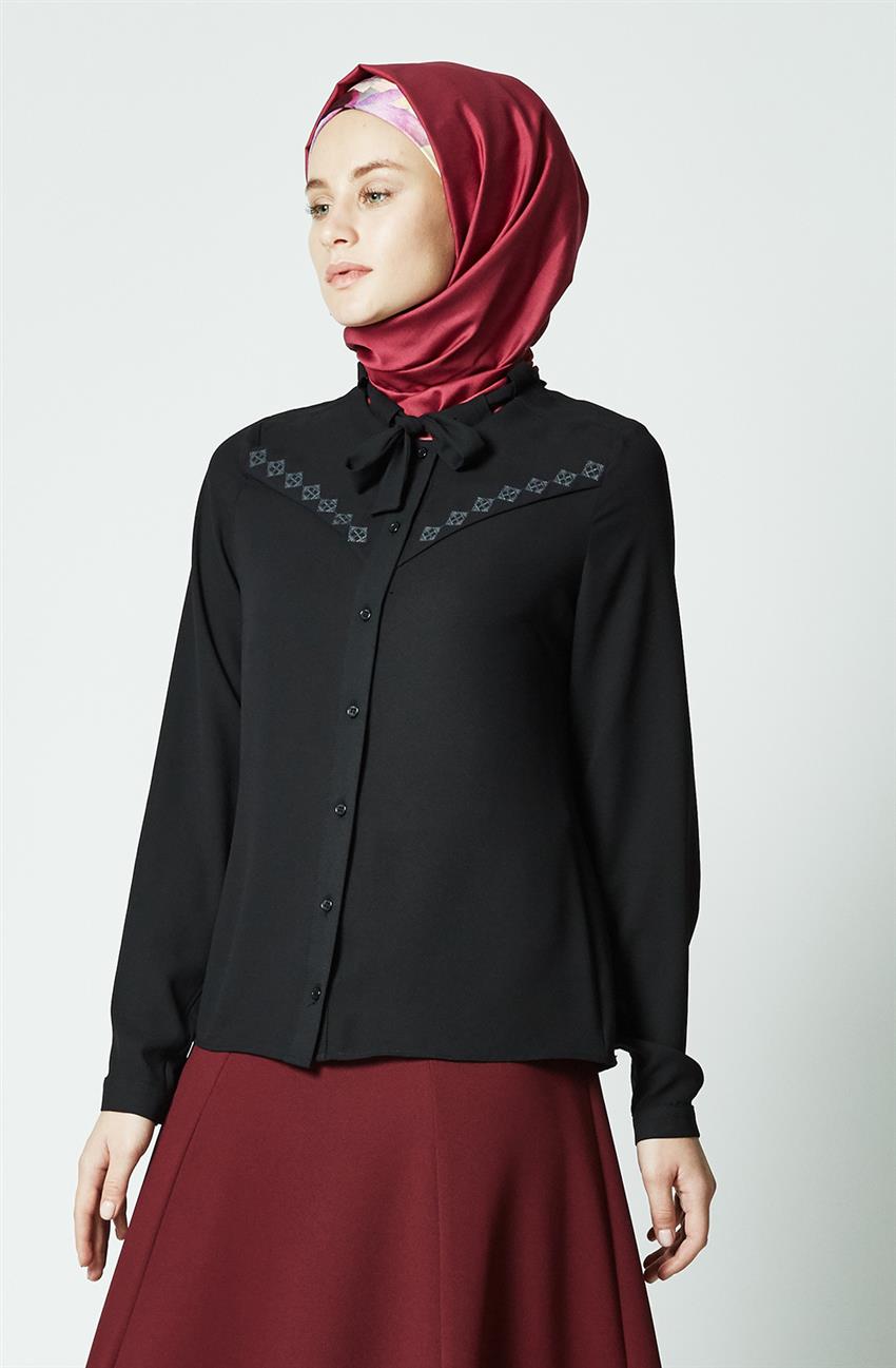 Tuğba Shirt-Black K5224-09