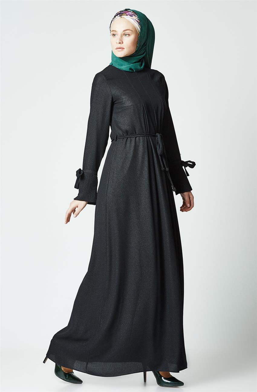 Tuğba Siyah Elbise K6751-09