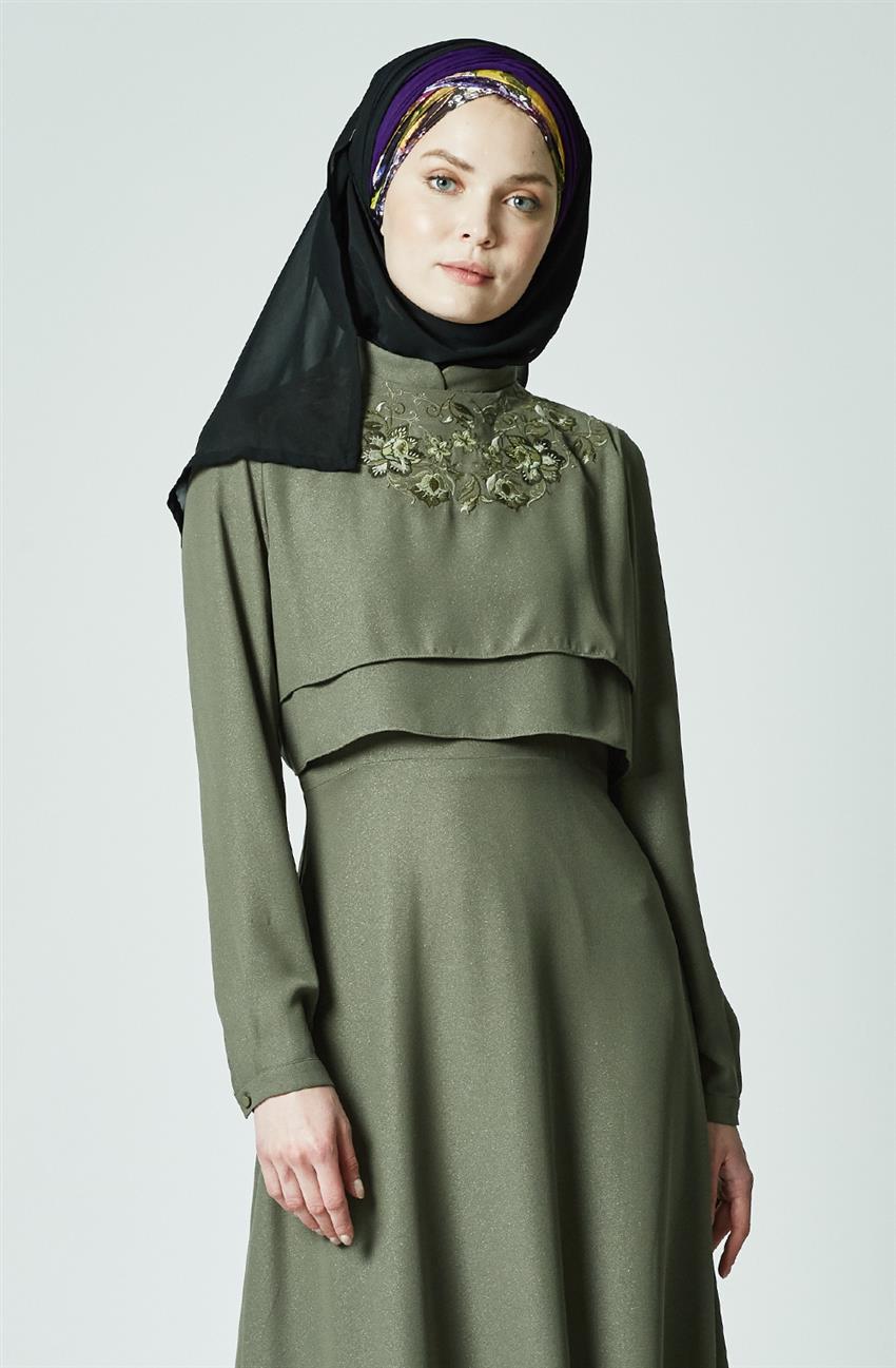 Tuğba فستان-زيتي K5201-24