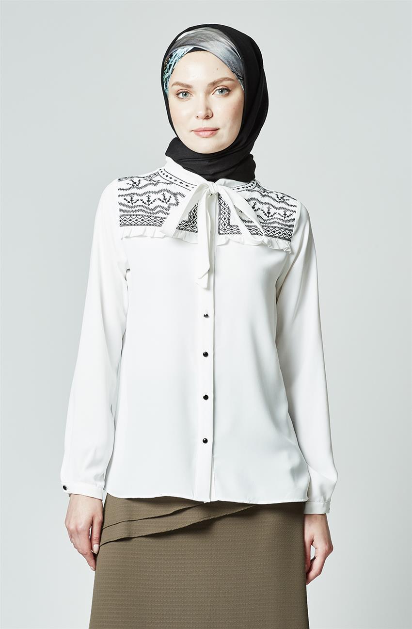 Tuğba قميص-أبيض K5229-35
