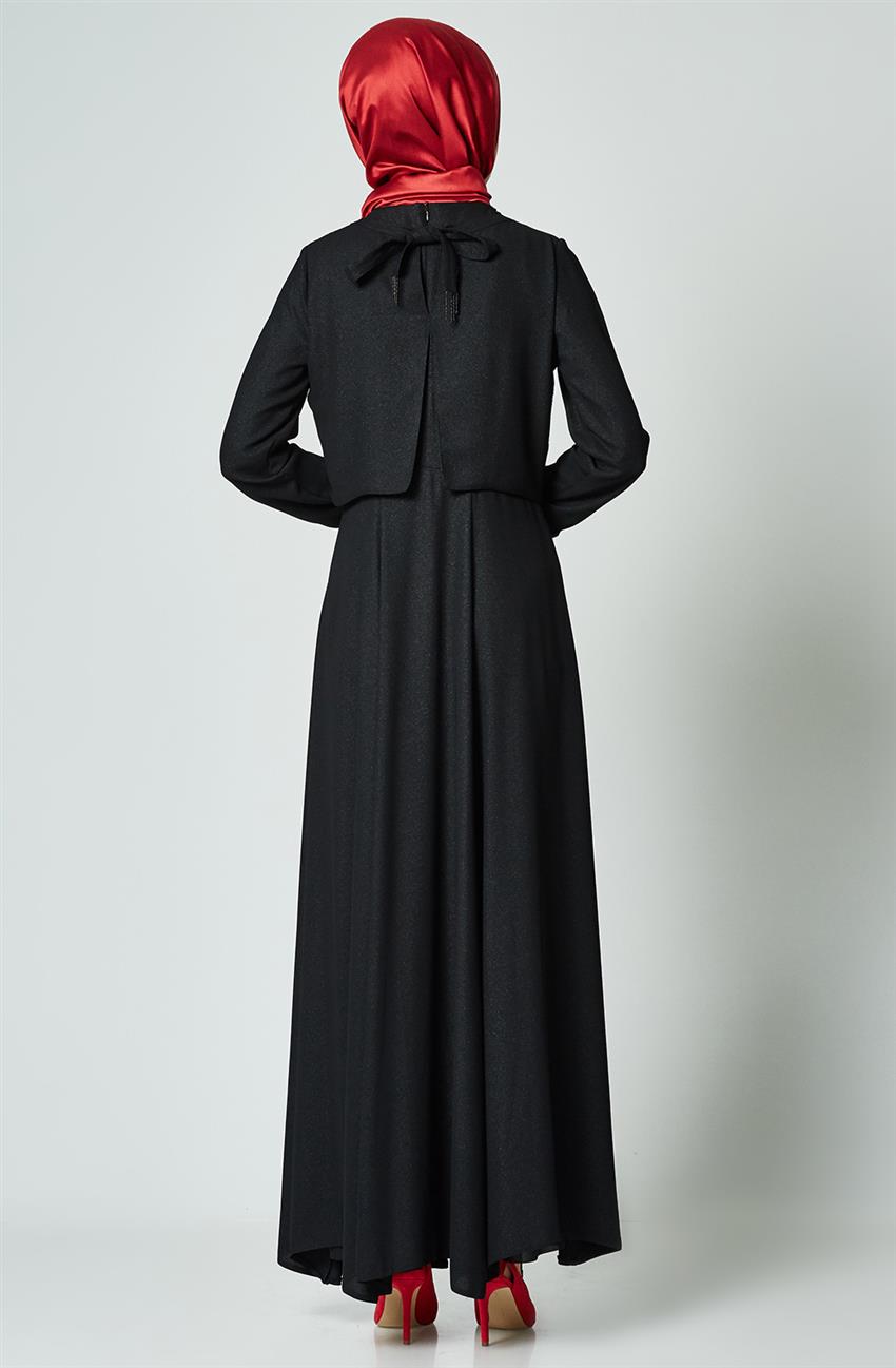 Tuğba Dress-Black K6704-09