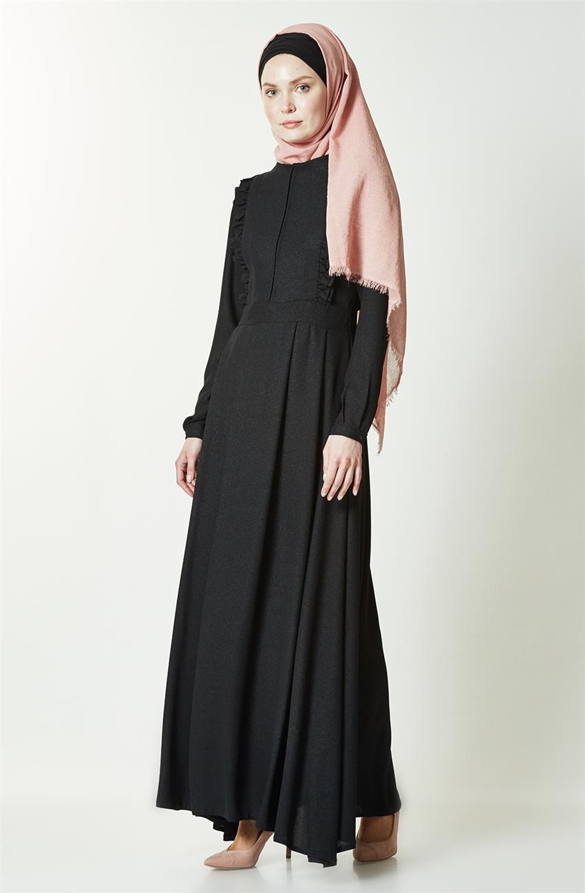 Tuğba Siyah Elbise K7325-09