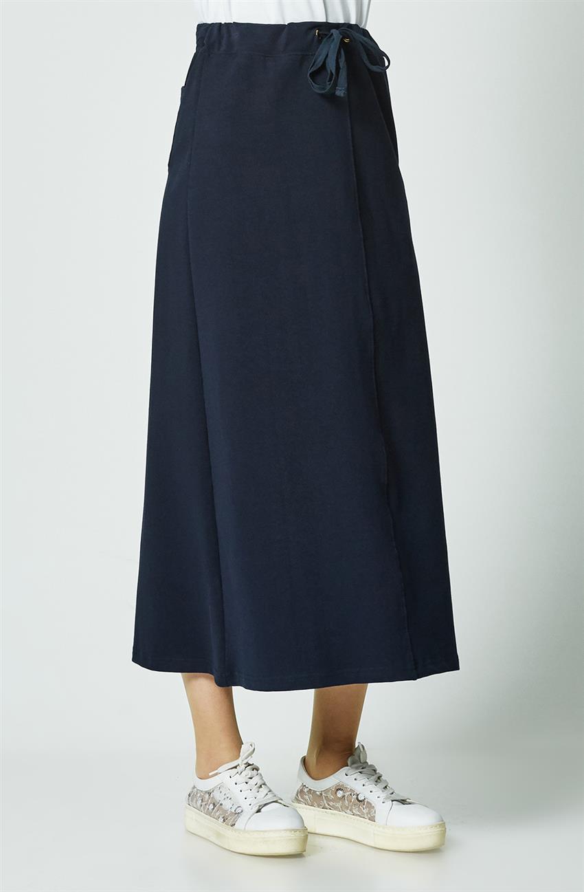 Comfort Skirt-Navy Blue 17