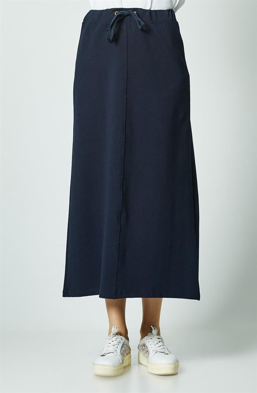 Comfort Skirt-Navy Blue 17