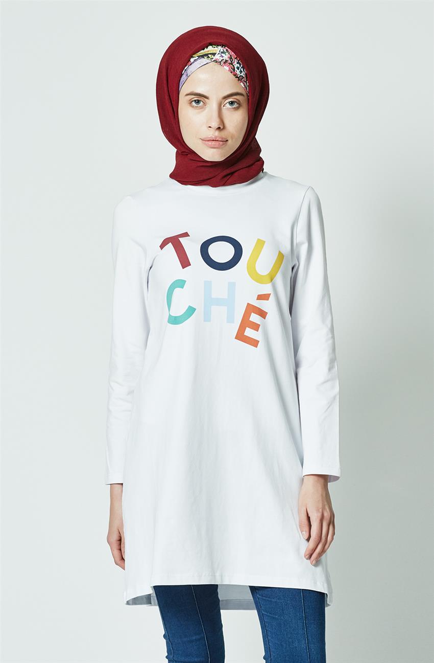 Tshirt-White Touche-7K1T139-100