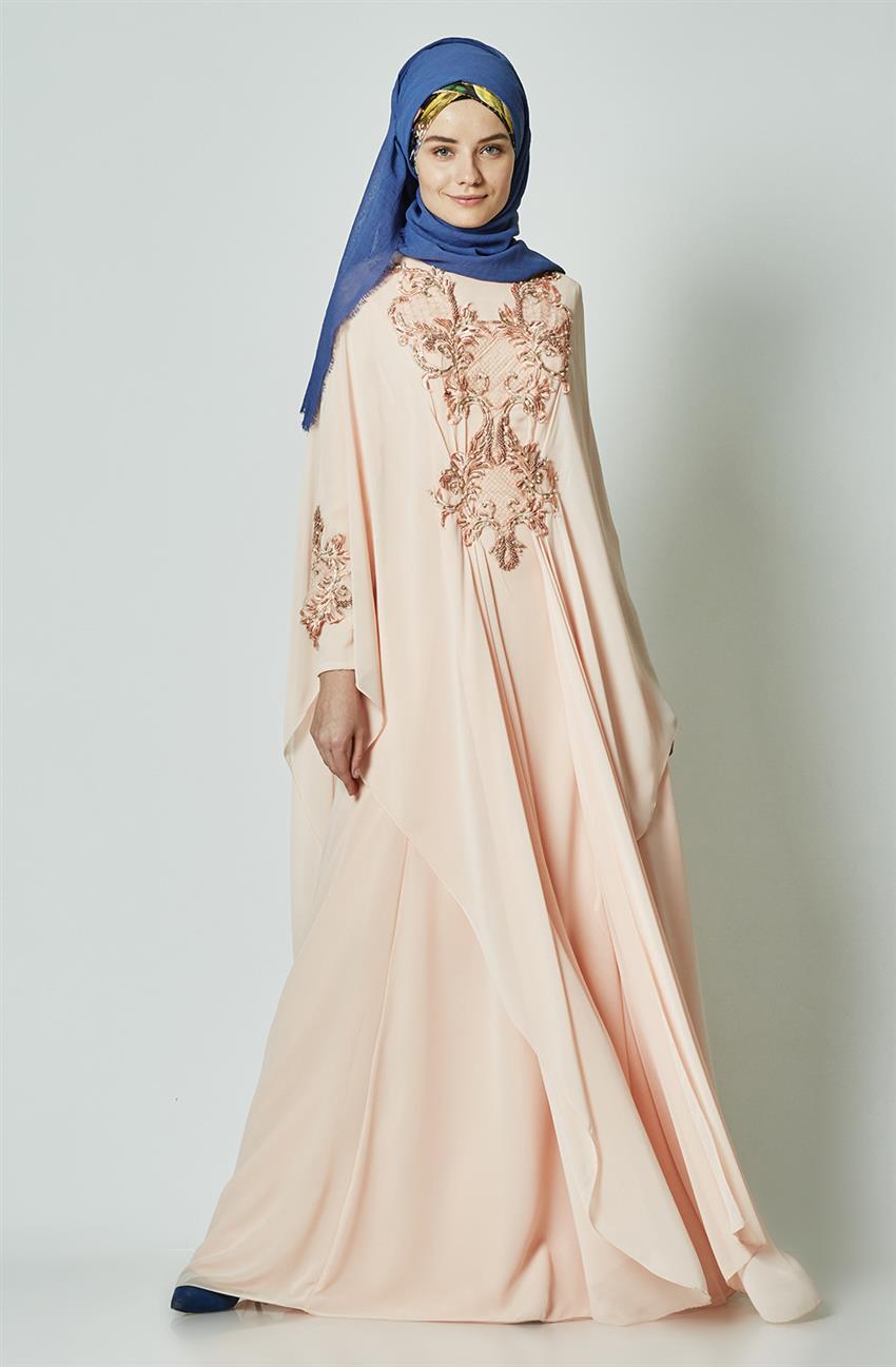 فستان سهرة فستان-لون البودرة El820-41