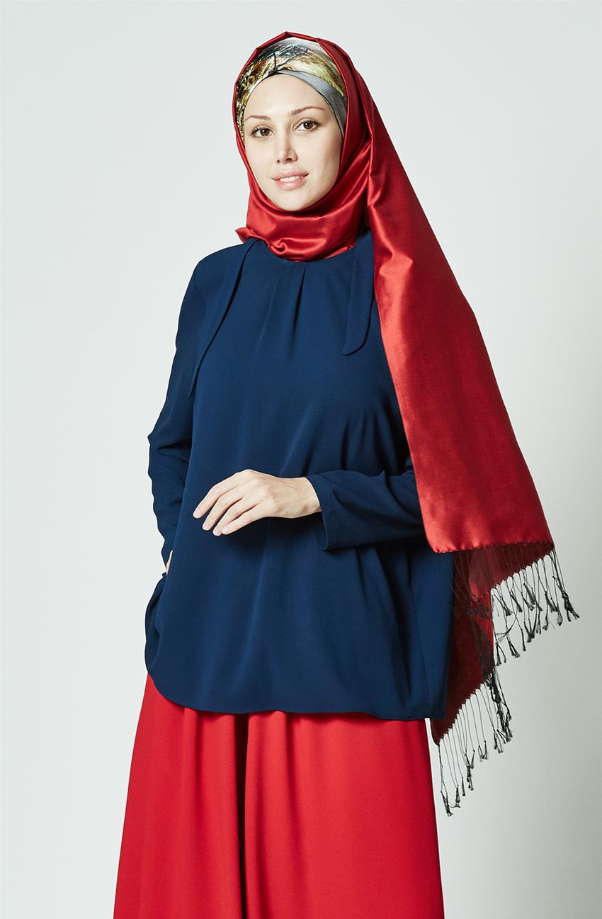 Blouse-Navy Blue 7Y3312-17