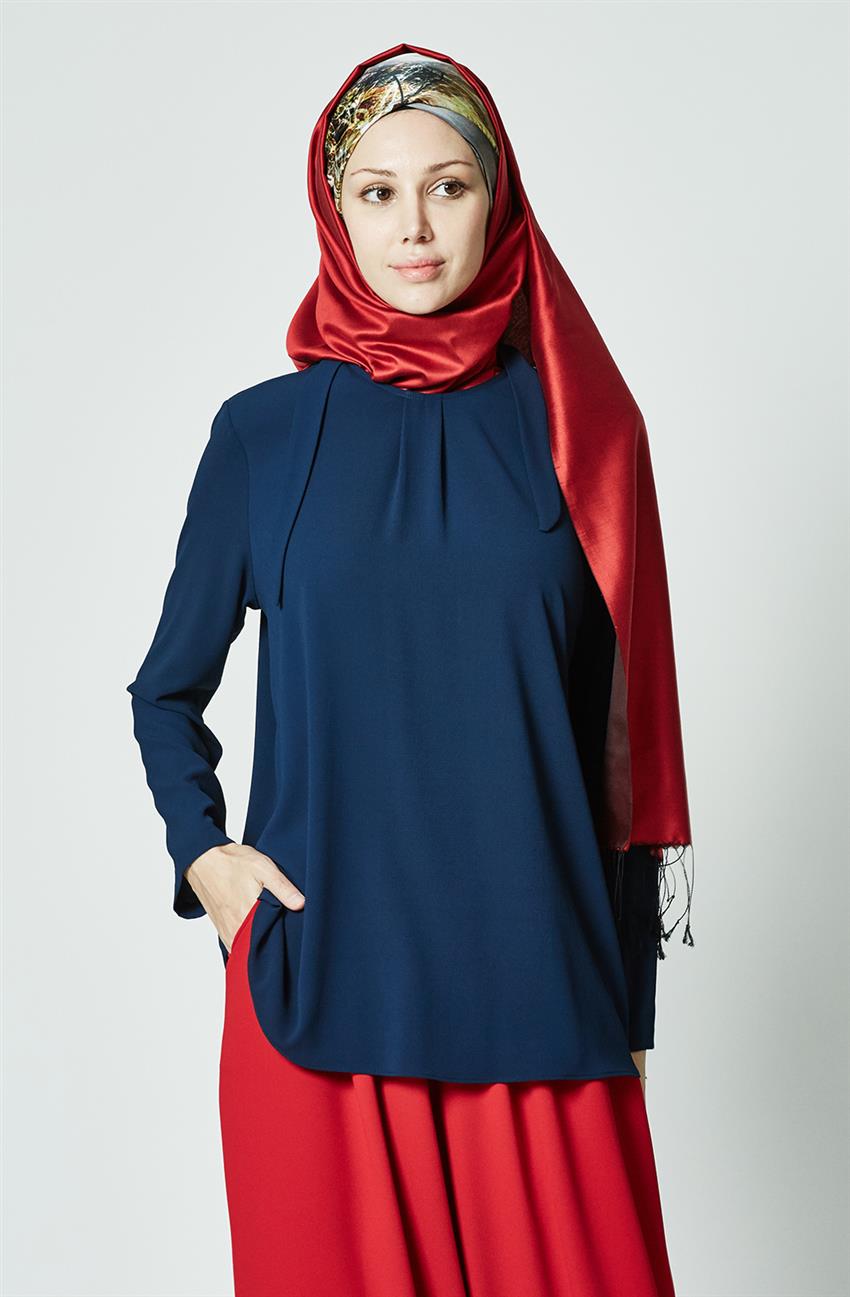 Blouse-Navy Blue 7Y3312-17