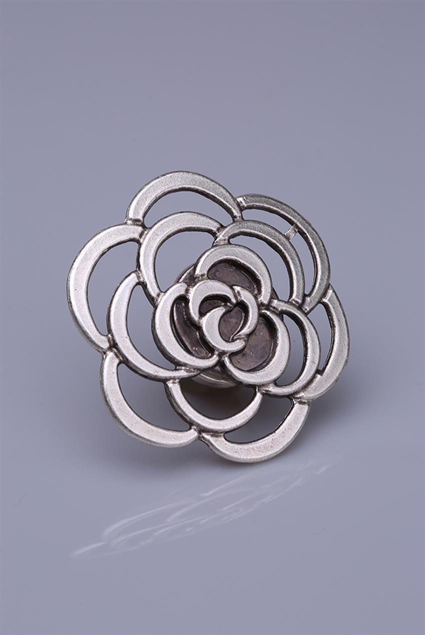 Silver Plated Magnet Brooch 05-0907-00-12