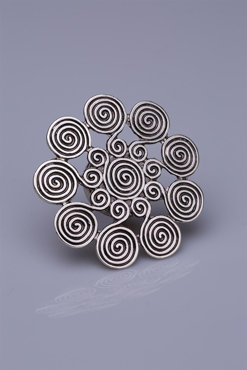 Silver Plated Magnet Brooch 05-0918-00-12