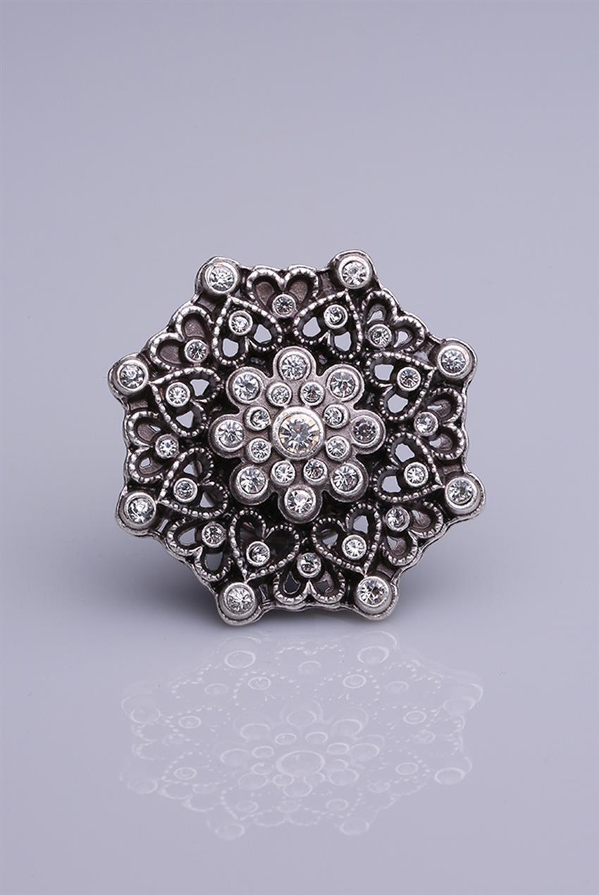 Silver Plated Magnet Brooch 05-0924-48-12