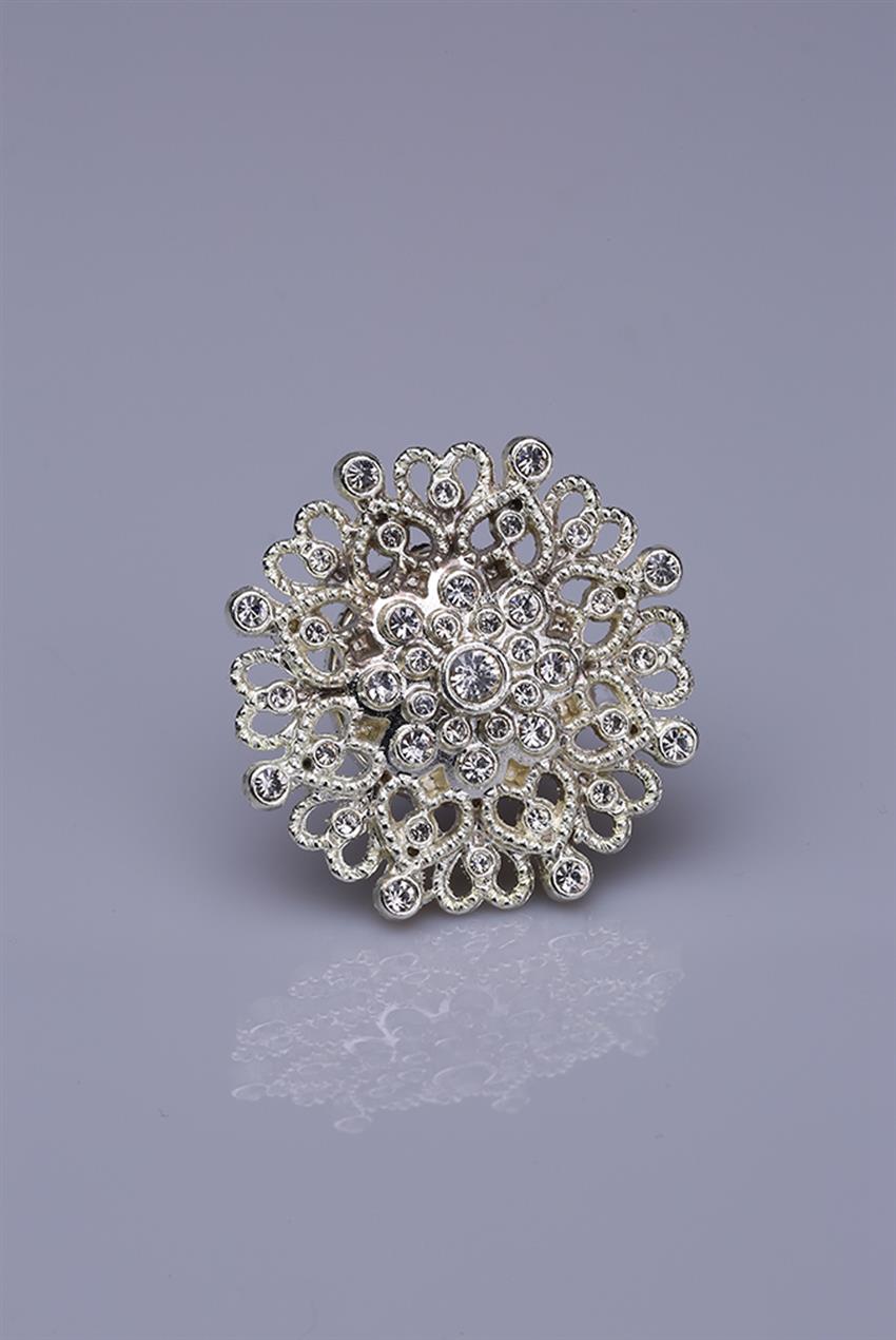 Silver Plated Magnet Brooch 05-0924-48-13