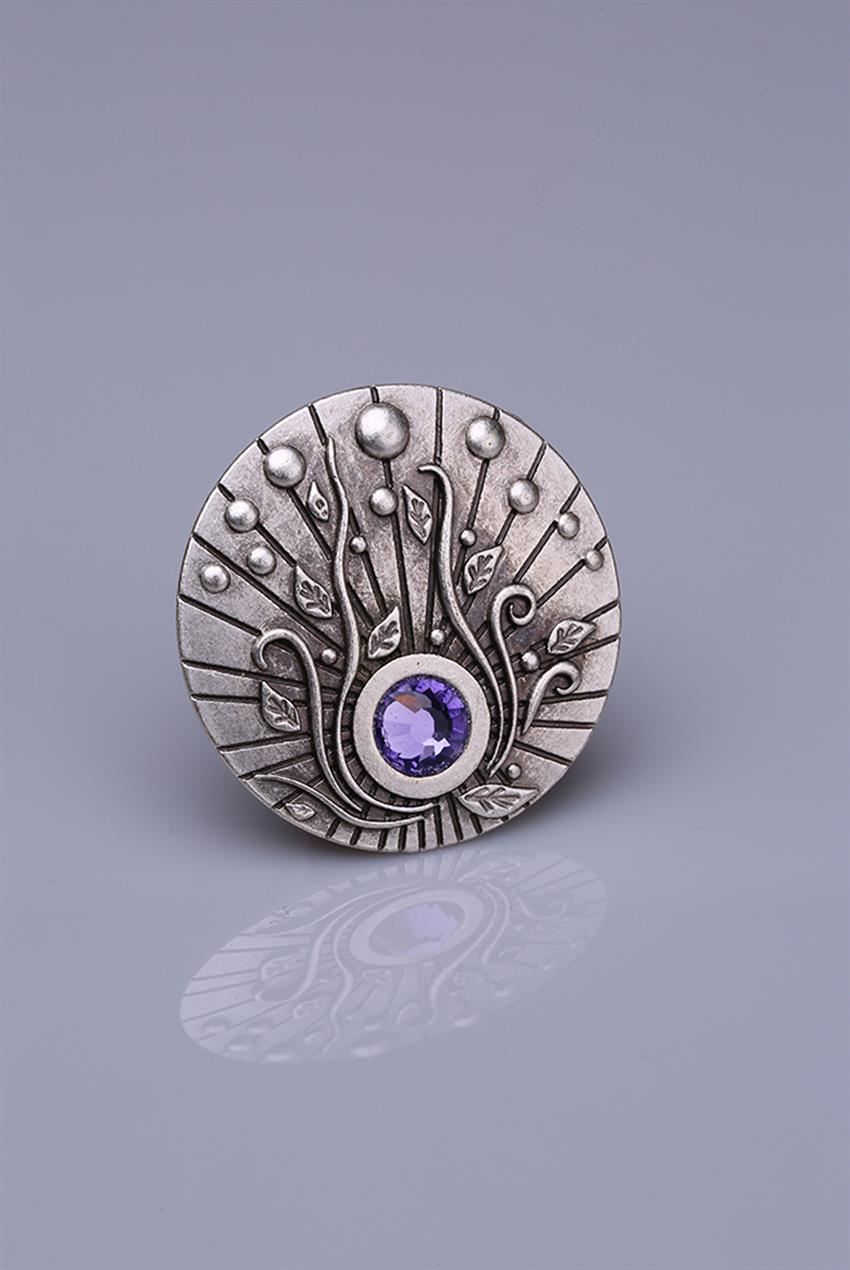 Silver Plated Magnet Brooch 05-0925-31-12