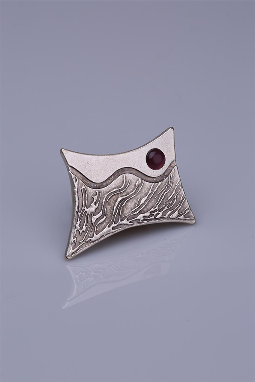 Purple Silver Plated Magnet Brooch 05-0929-41-12
