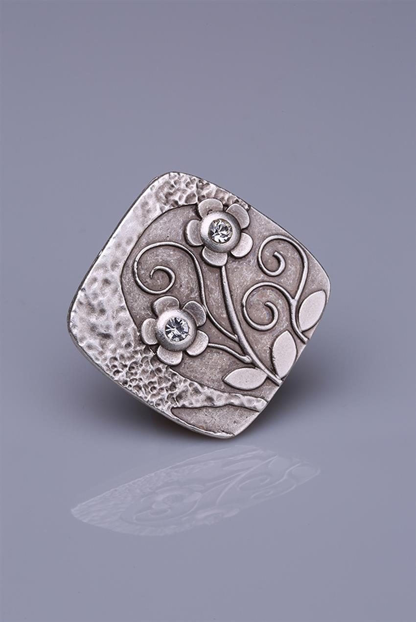 Silver Plated Magnet Brooch 05-0930-00-12