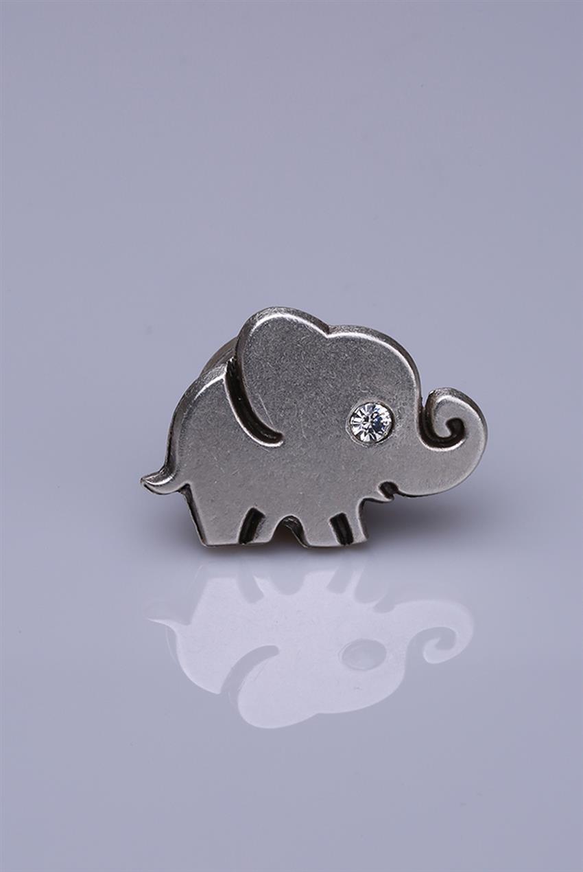 Silver Plated Magnet Brooch 05-0932-00-12
