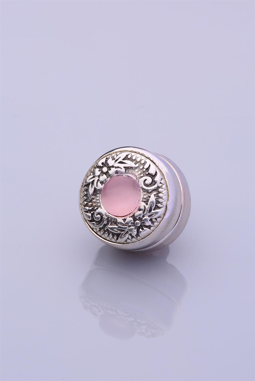 Pink Silver Plated Scarf Magnet 06-0909-07-10-T