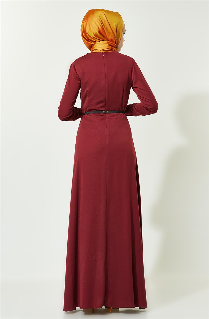 Evening Dress Dress-Claret Red KA-A4-23061-26