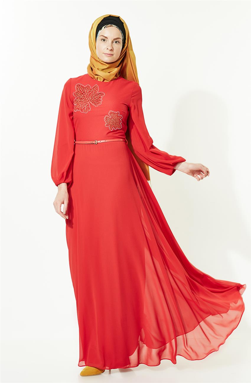 فستان سهرة فستان-أحمر ar-2028-34