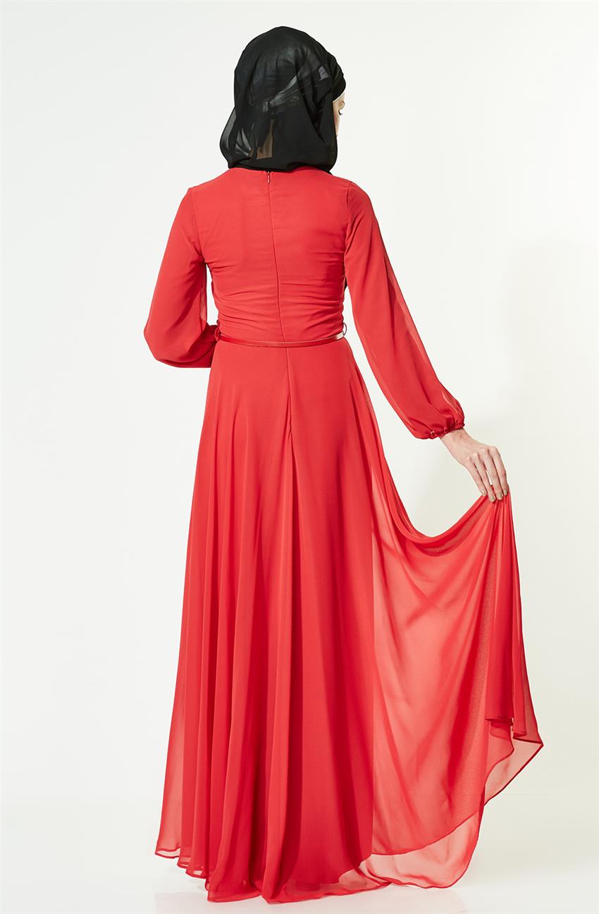 Evening Dress Dress-Red 2050-34
