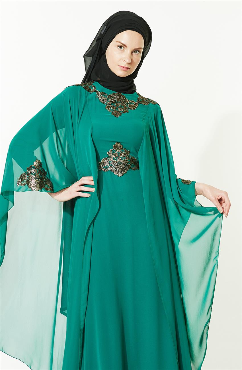 فستان سهرة فستان-أخضر ar-3014-21