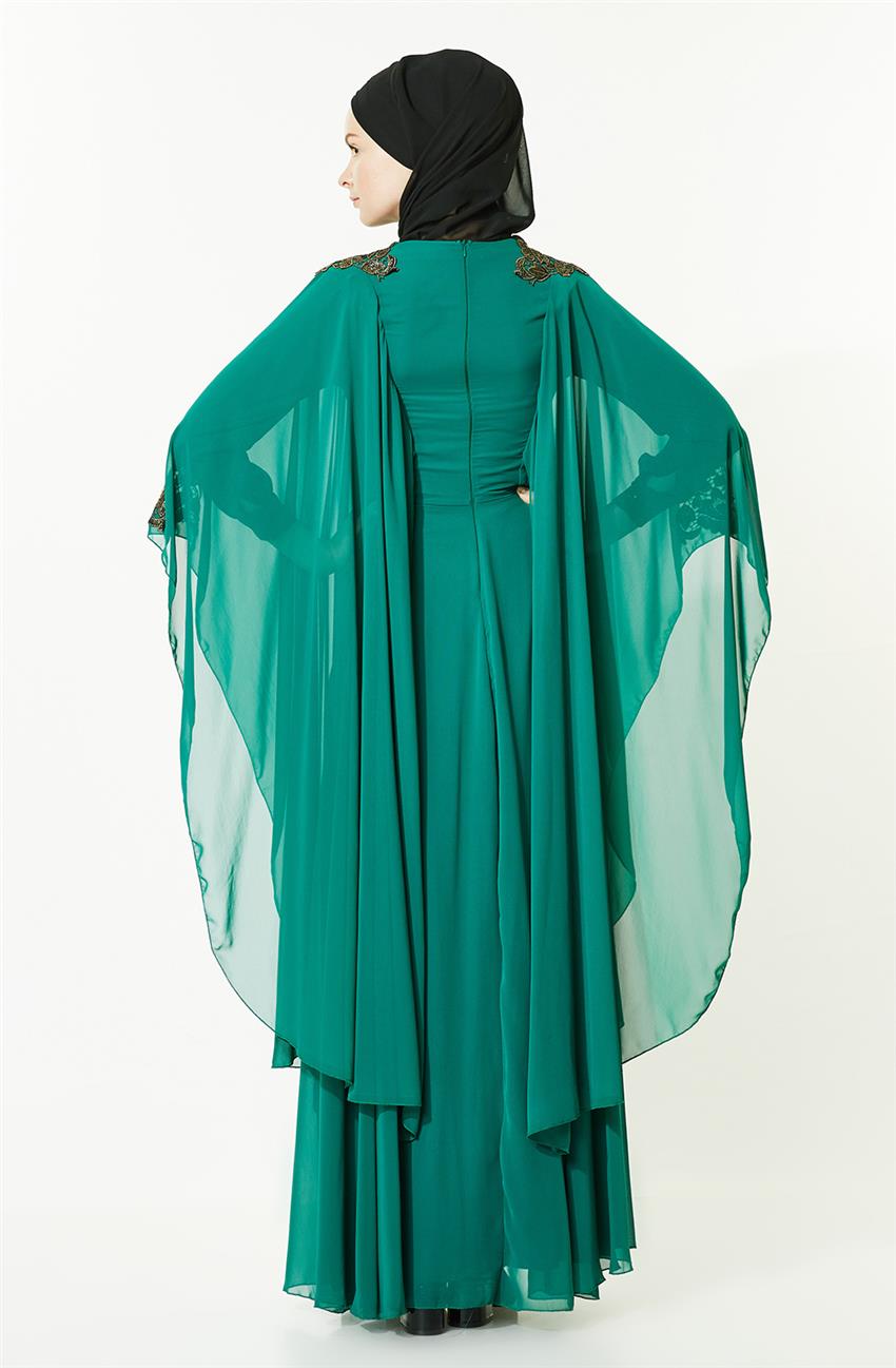 Evening Dress Dress-Green 3014-21