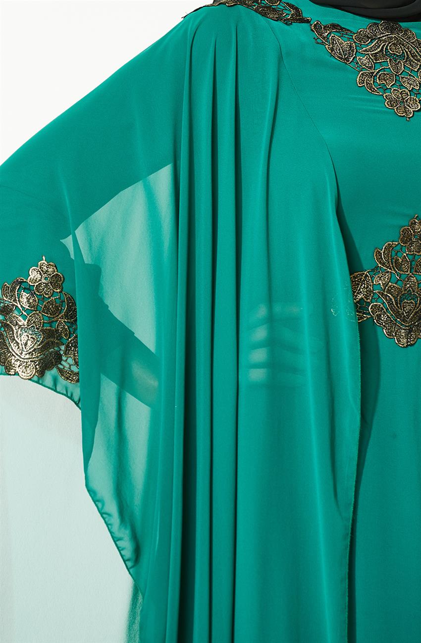 Evening Dress Dress-Green 3014-21