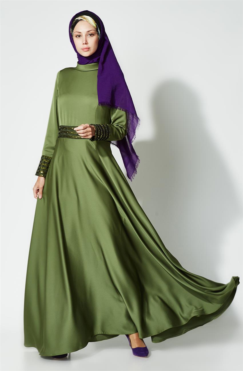 Kyr Dress-Yağ Greeni Ky-B7-83001-105