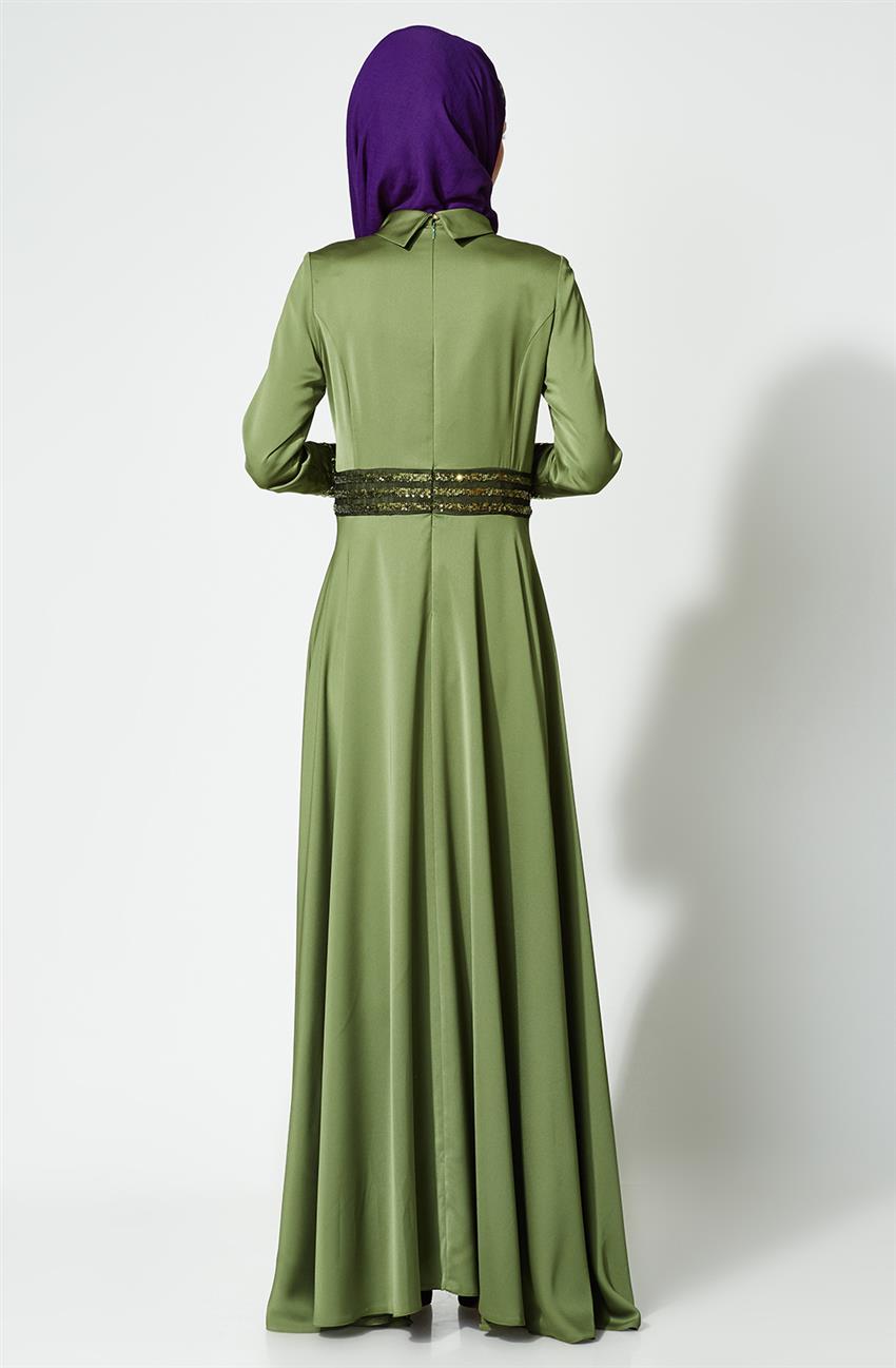 Kyr Dress-Yağ Greeni Ky-B7-83001-105