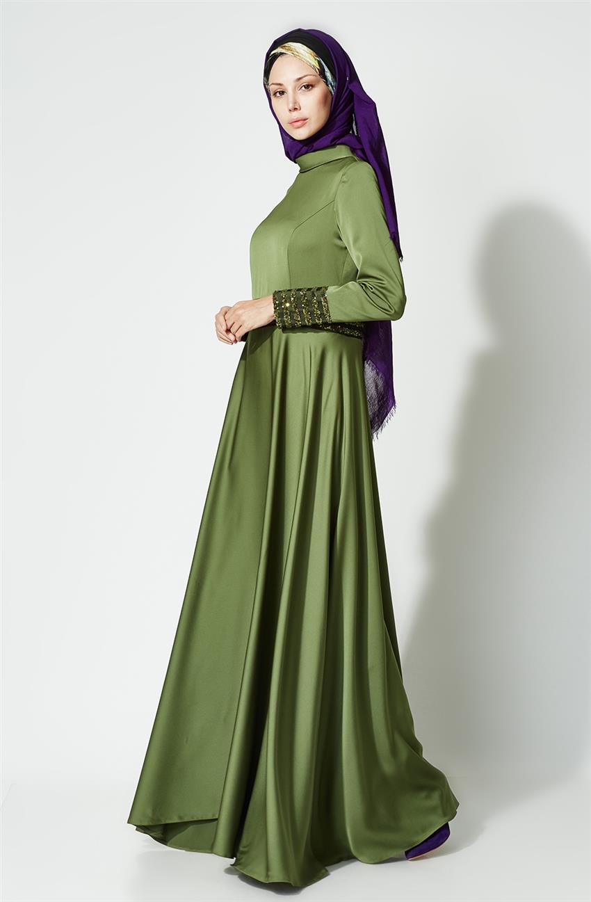 KYR Elbise-Yağ Yeşili Ky-B7-83001-105