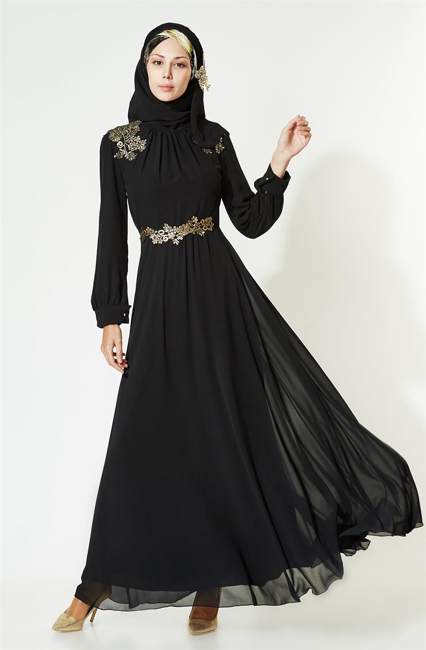 فستان سهرة فستان-أسود ar-3010-01
