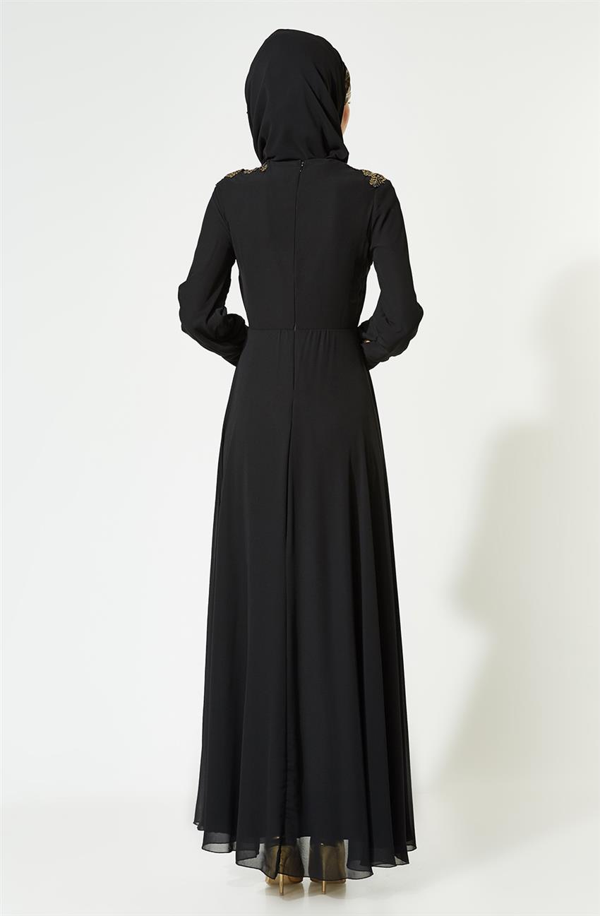 Evening Dress Dress-Black 3010-01