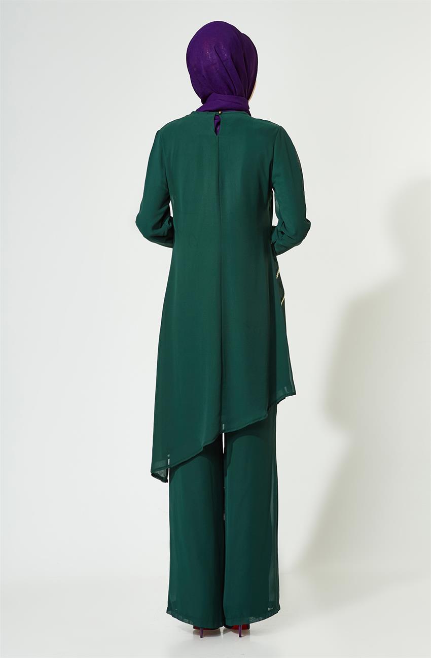 Pants Suit-Green 9009-21
