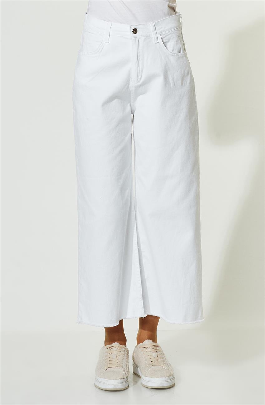 Kot Beyaz Pantolon MR6002-02