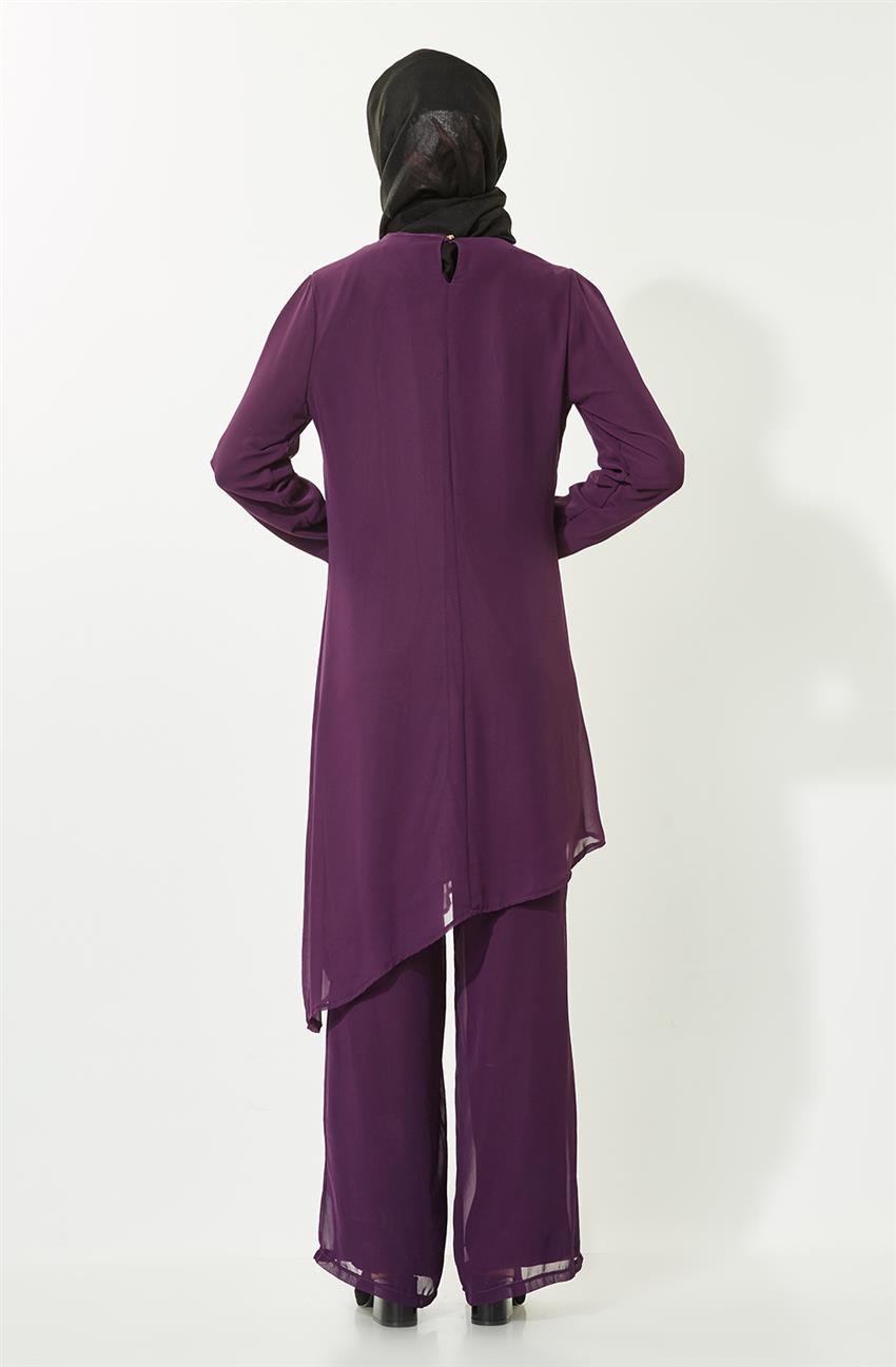Pants Suit-Purple 9009-45