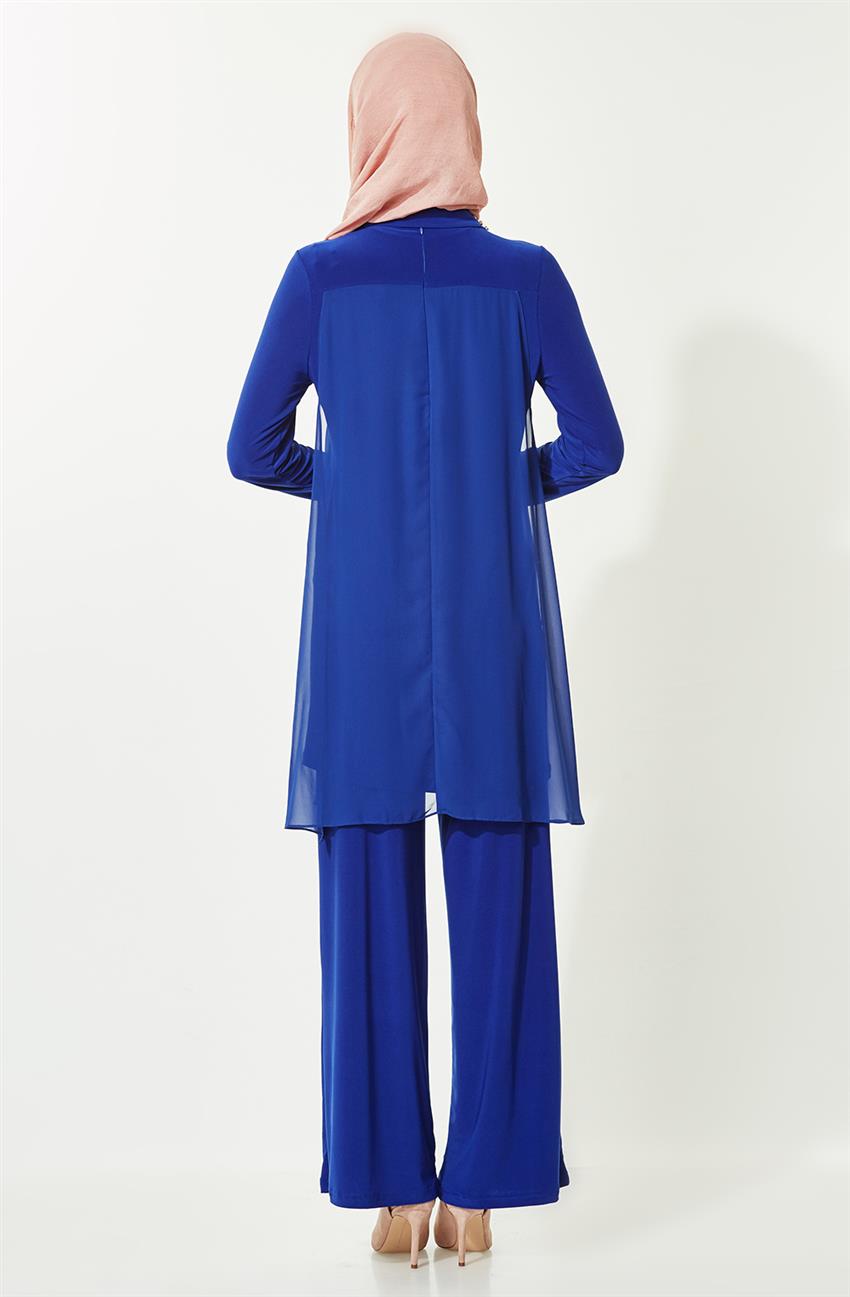 فستان سهرة طقم-أزرق غامق ar-9012-47