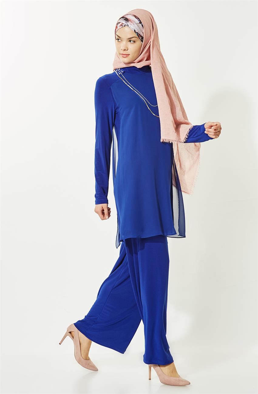 فستان سهرة طقم-أزرق غامق ar-9012-47