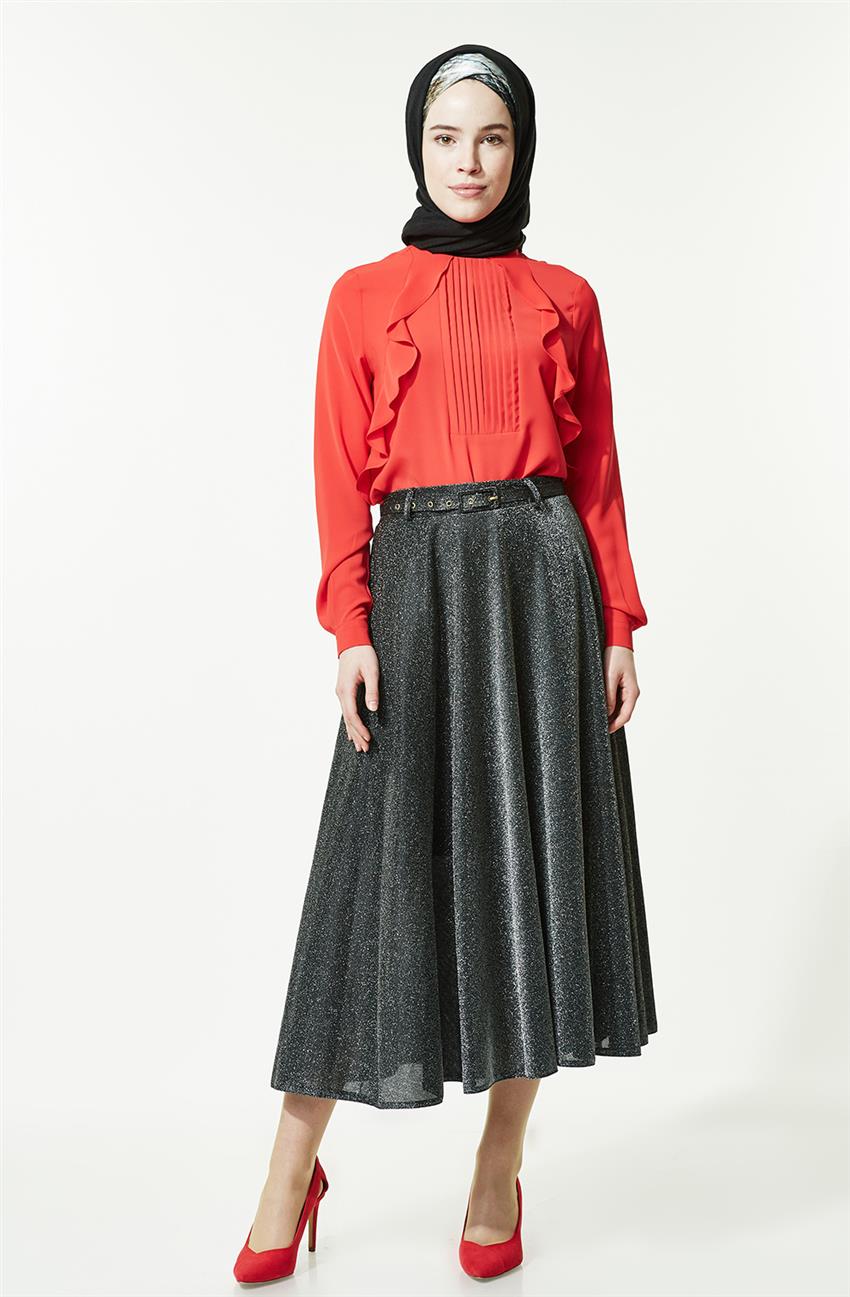 Skirt-Black MS848-01