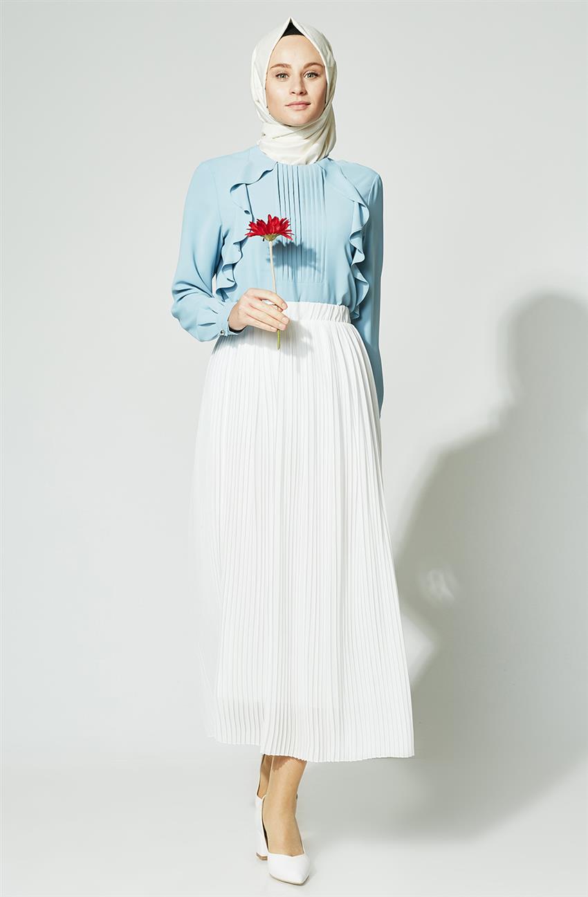 Skirt-White Ms8000-02