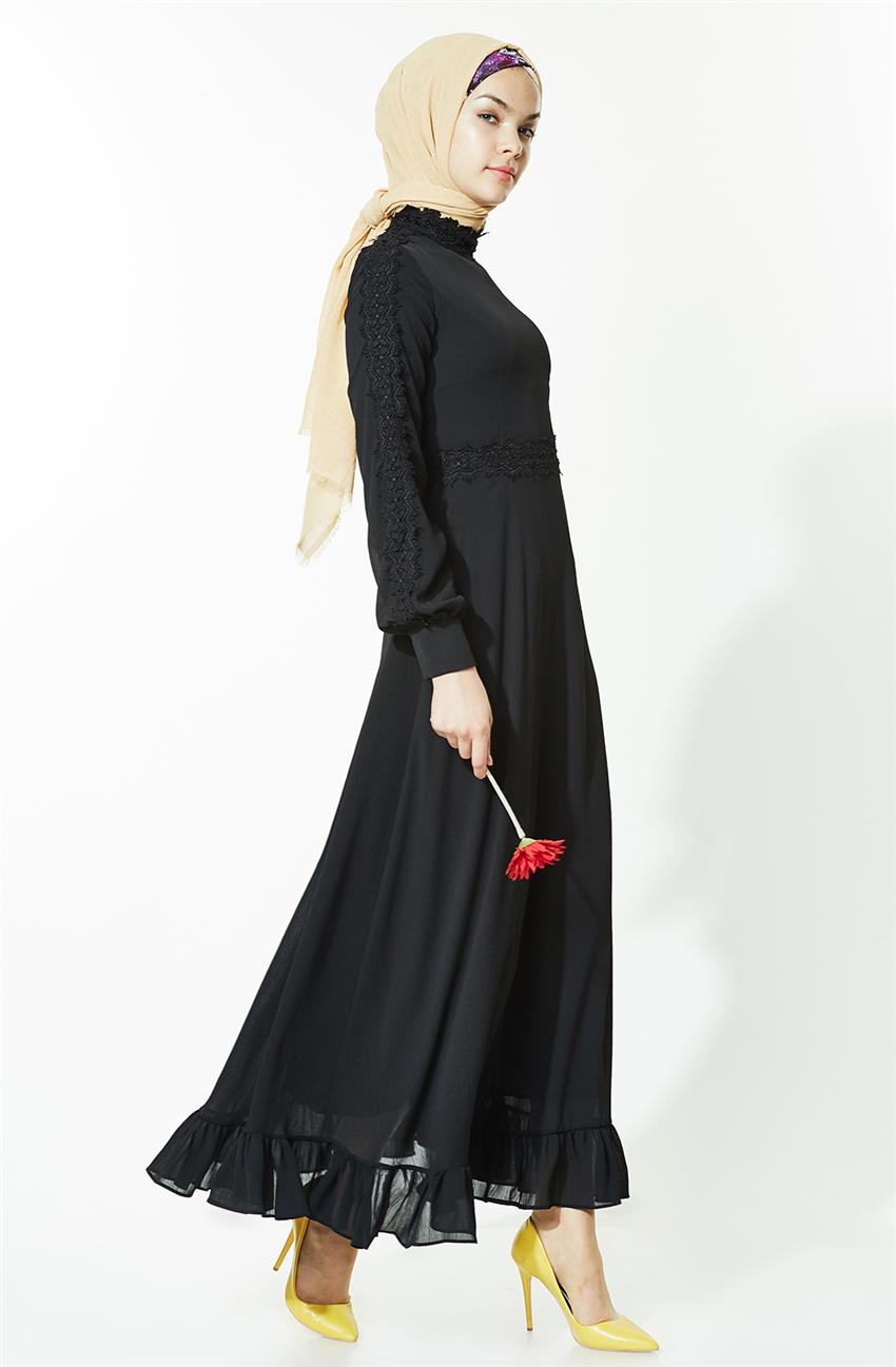 Siyah Elbise LR2682-01