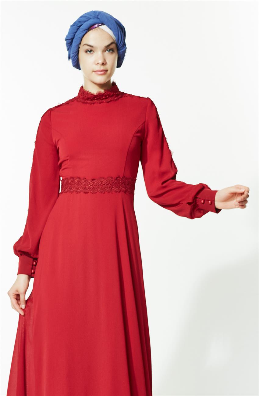 Kırmızı Elbise LR2682-34