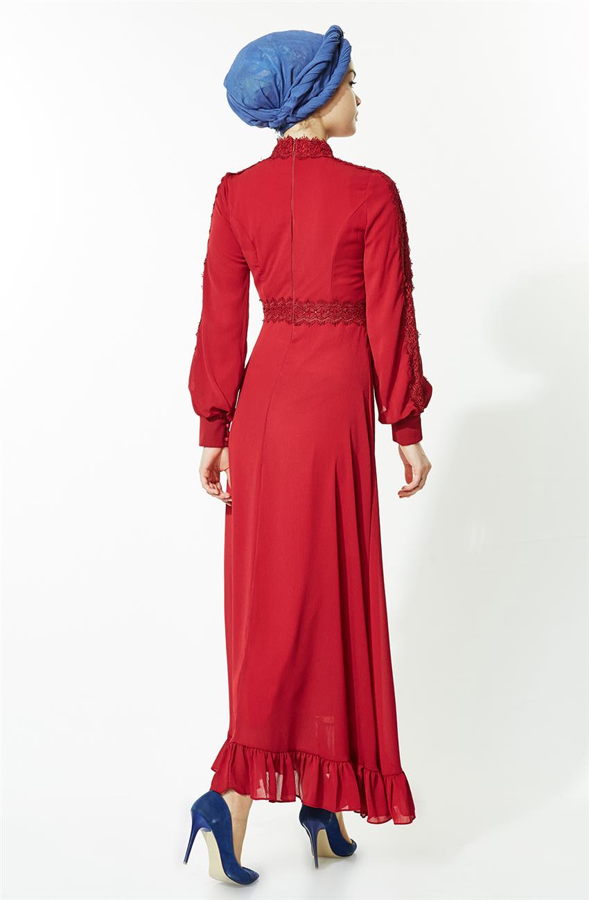 فستان-أحمر LR2682-34