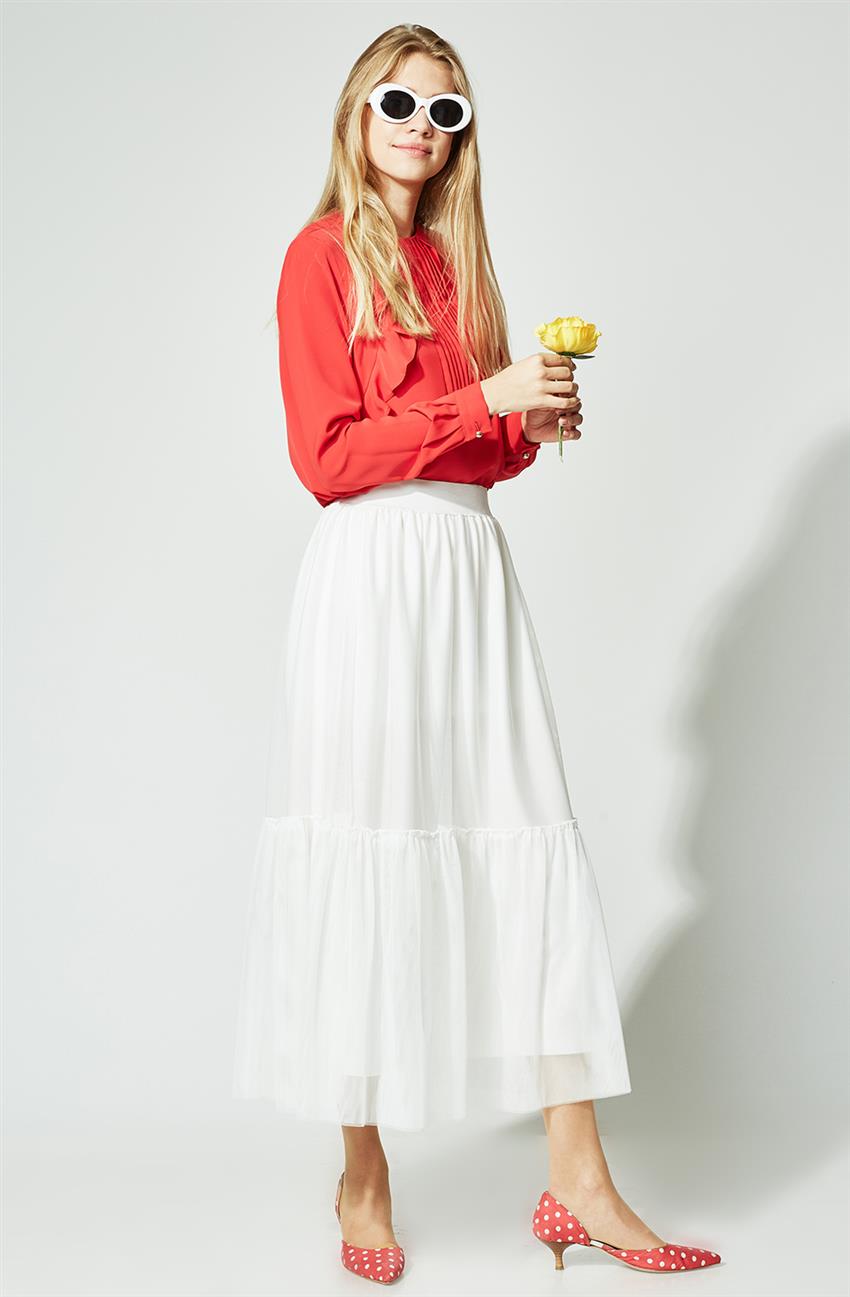 Skirt-White 893-02