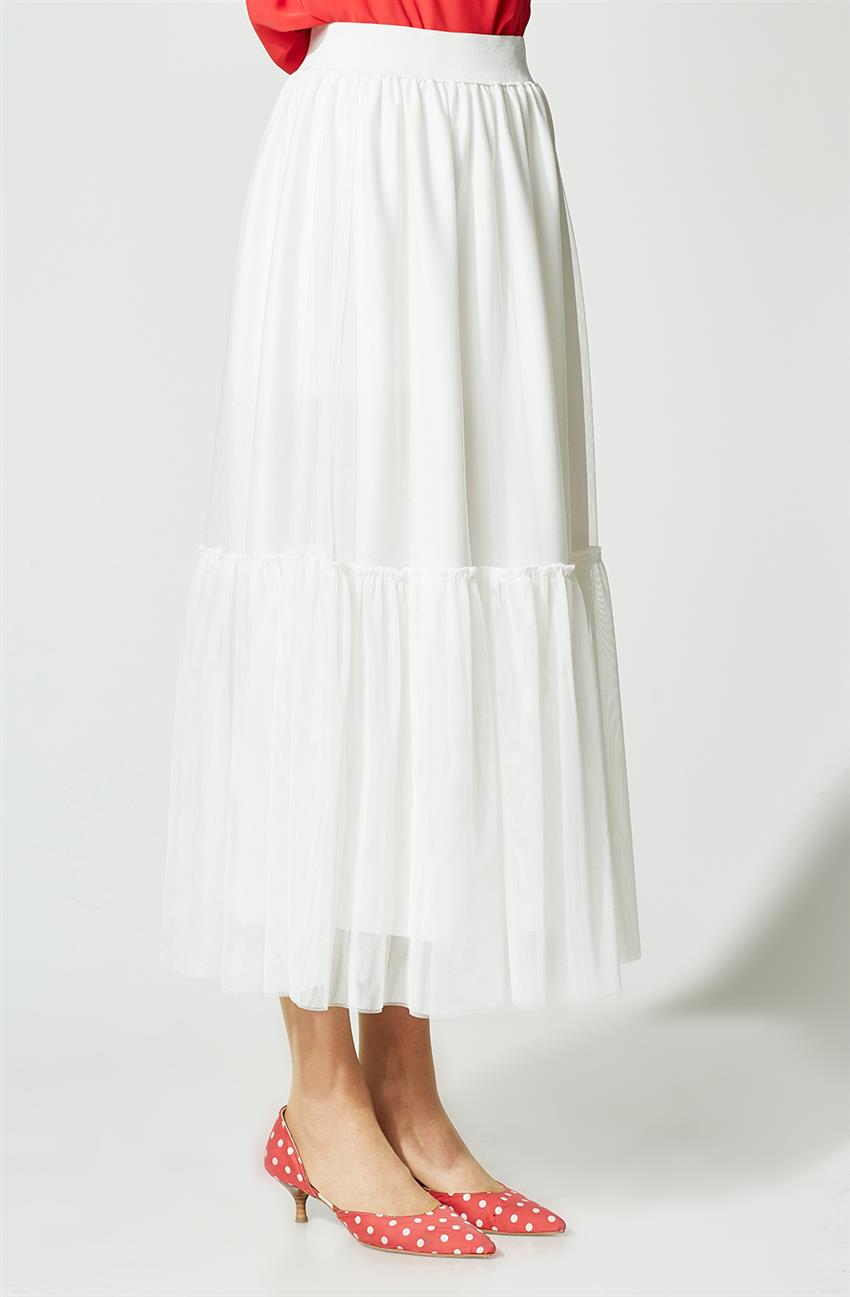 Skirt-White 893-02