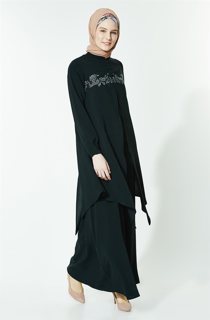 Tuğba فستان-أسود L5082-09